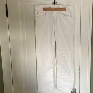 GAP White Cropped Pants